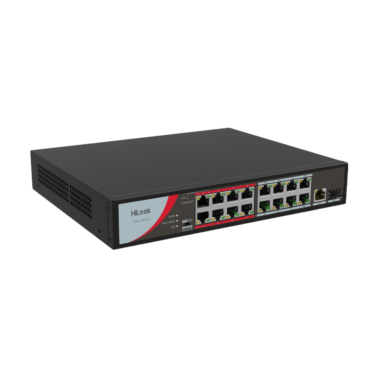 switch hikvision 16 port poe