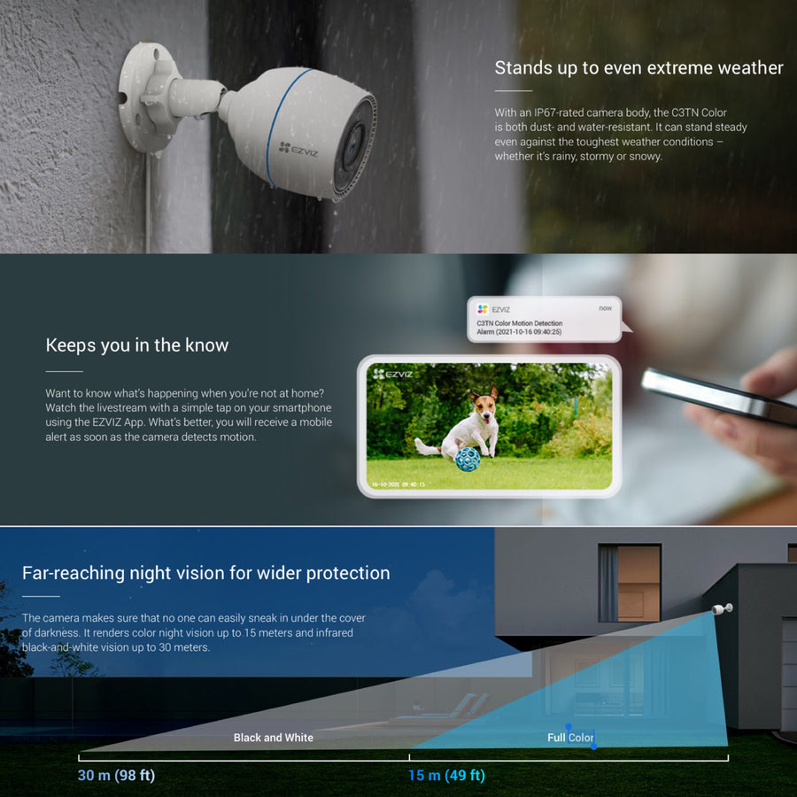 EZVIZ C3TN Color WiFi Smart Home Camera - SecurityKing