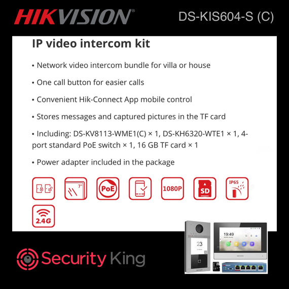 Hikvision IP Video Intercom Kit