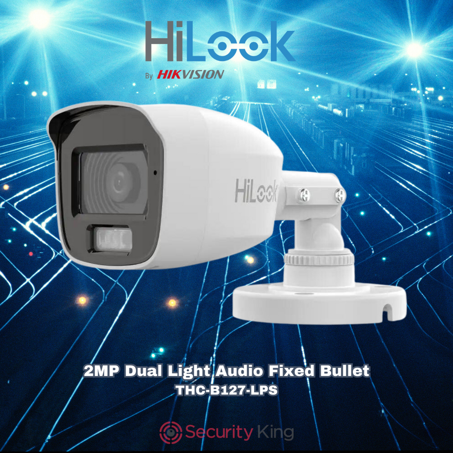 Hilook 2mp Dual Light Audio Fixed Mini Bullet Camera Securityking