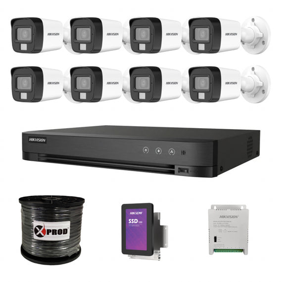 Hikvision 8 Channel  5MP AcuSense SSD Kit