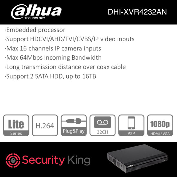 Dahua 32 Channel Penta-brid DVR