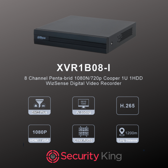 Dahua 8 Channel 1080p Full Color Complete Kit