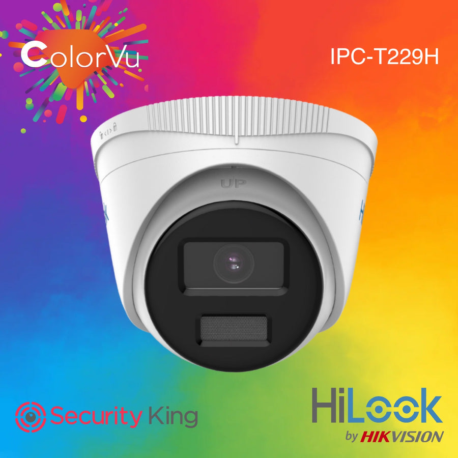 Hilook 2mp Colorvu Fixed Turret Network Camera 2 8mm Securityking