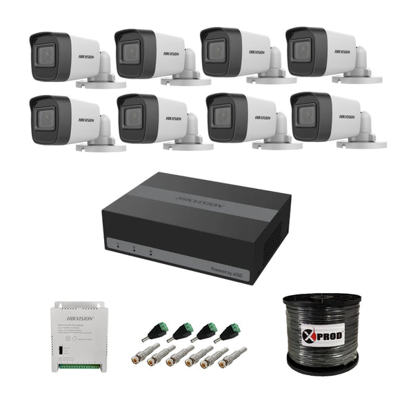 hikvision 720p hd 8 channel turbo hd cctv diy kit