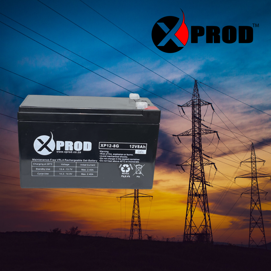 Xprod 12v 8ah Gel Battery Securityking 4856